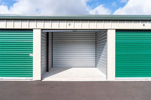 Real ten-foot-wide storage unit at a Self Storage Station facility